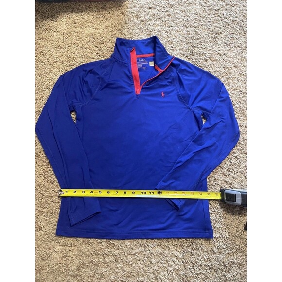 Polo Ralph Lauren Performance Quarter Zip Pullover, Blue, Size L - Picture 4 of 6